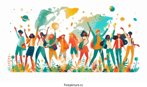 Celebrating Diversity: People Around the Globe in Harmony and Joy