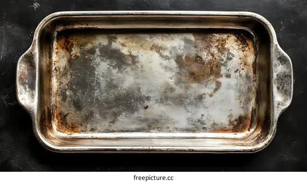Rustic Vintage Metal Baking Pan