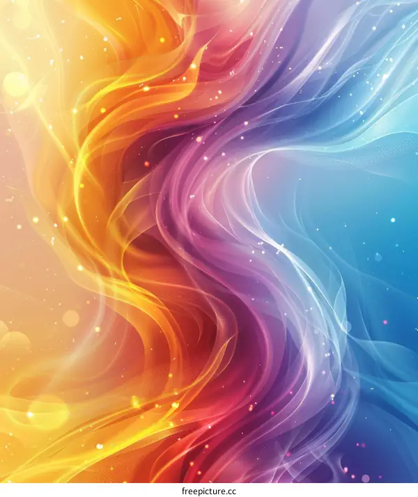 Dynamic and Energetic Colorful Abstract Background
