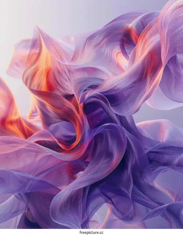 Colorful abstract background with soft folds