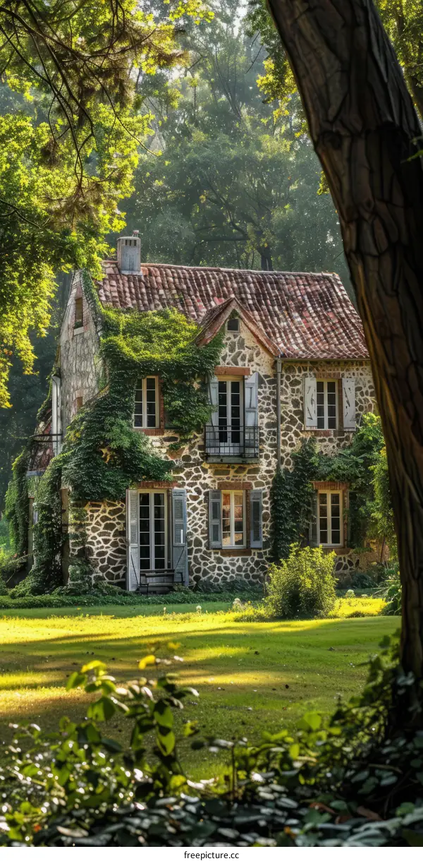 Charming stone cottage in the woods