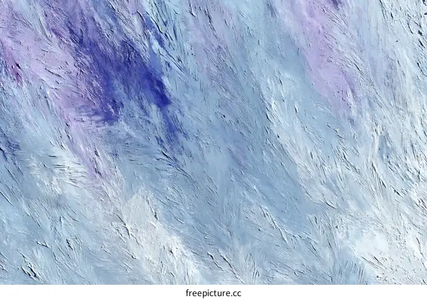 Abstract Painting in Shades of Blue and Purple