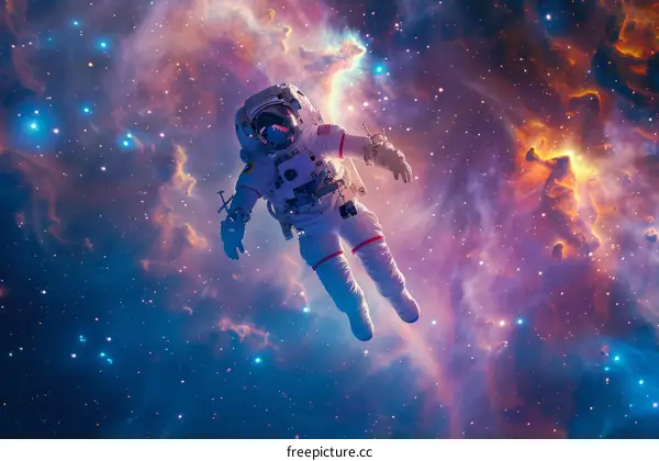 Astronaut Floating in Space