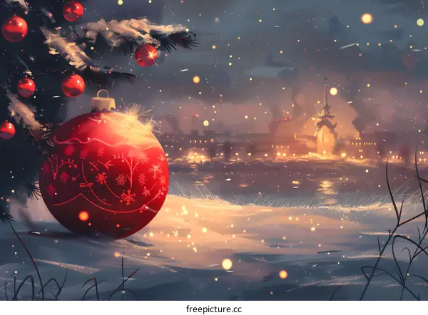 Christmas Snow Scene