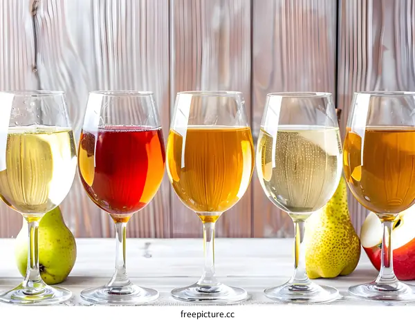 Tasting Different Flavors Of Cider