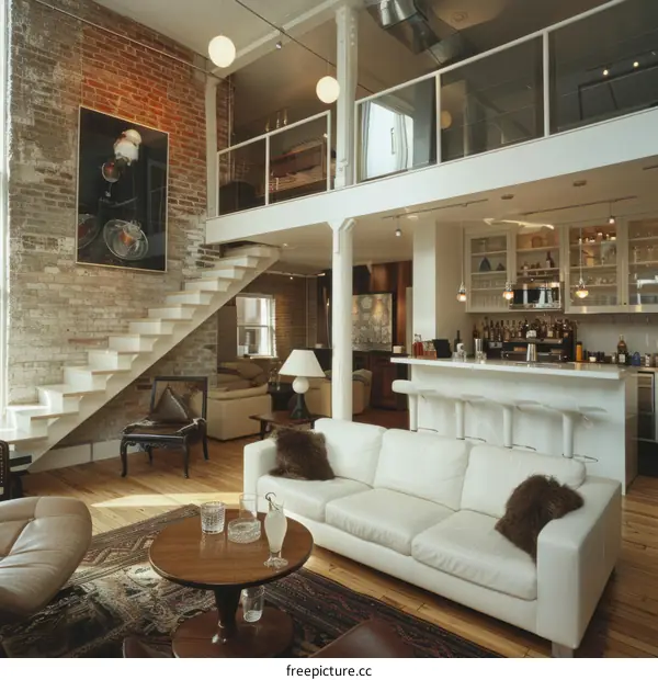 Modern Industrial Style Apartment Interior