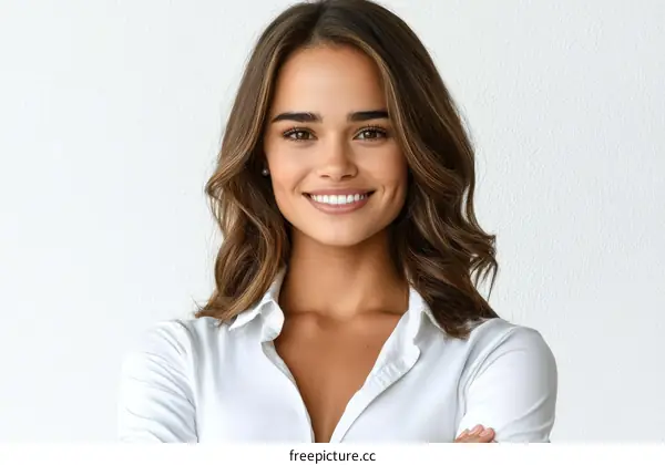 Smiling Caucasian Woman Portrait