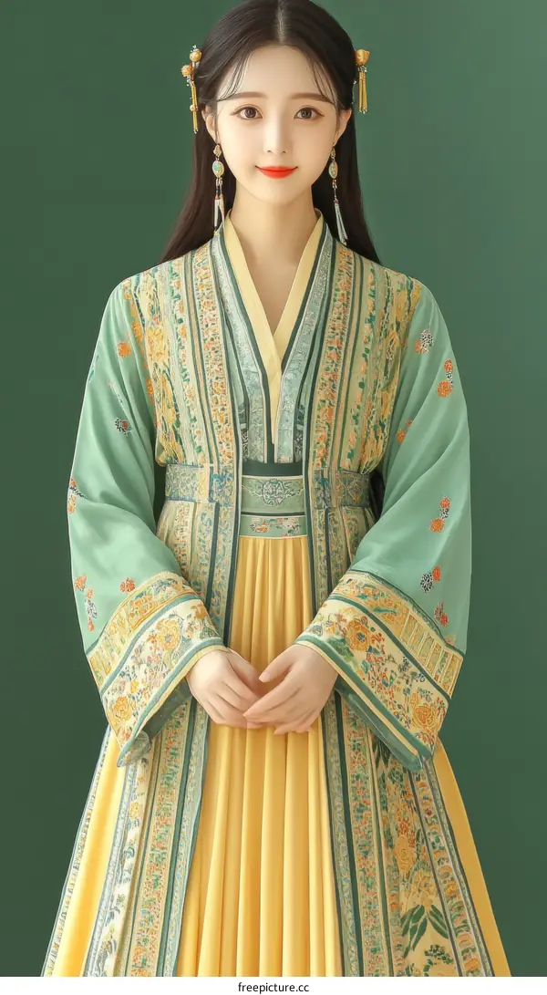 Traditional Chinese Dress Portrait of a Woman