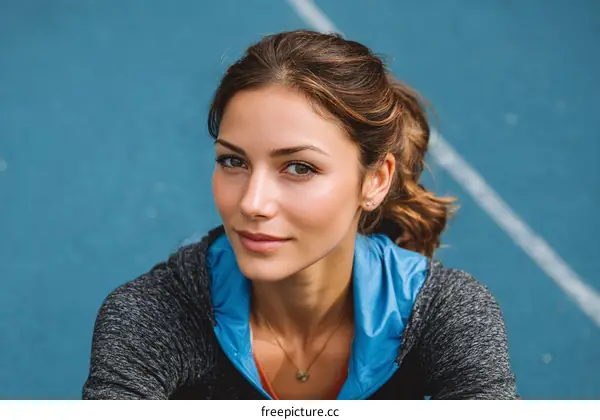 Close up Caucasian Woman Portrait Outdoors