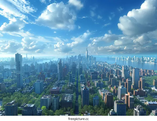 Stunning New York City Skyline at Night