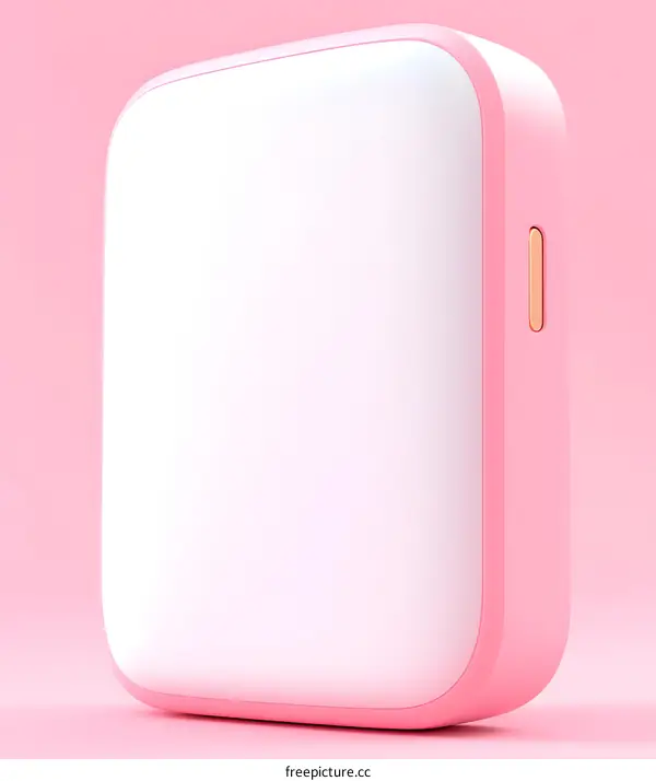 Pink and White Portable Mini Photo Printer Device for Printing Photos