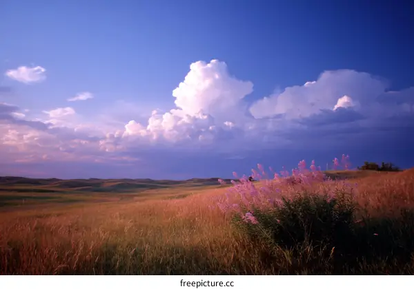 Stunning Prairie Landscape at Sunset