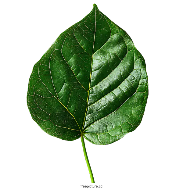 [Transparent Background PNG]Closeup of a Lush Green Leaf