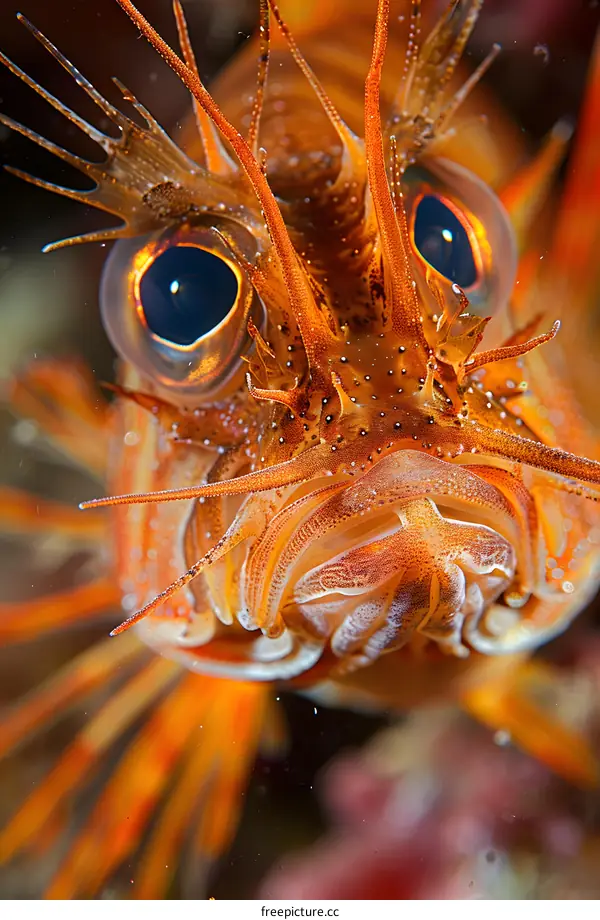 Close Up of an Orange Fish