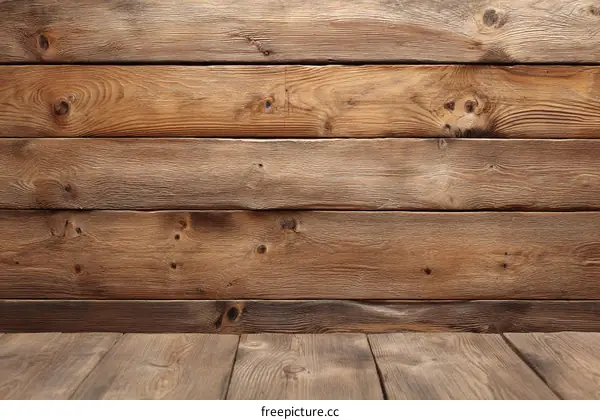Rustic Wooden Wall and Floor Background
