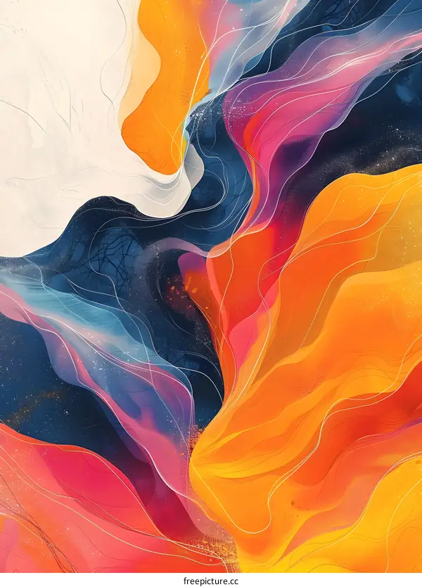 Colorful abstract painting