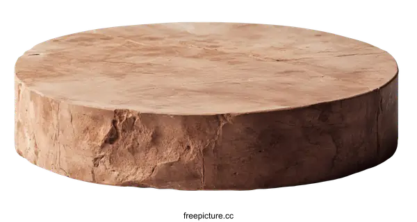 [Transparent Background PNG]Round Stone-Like Cutting Board
