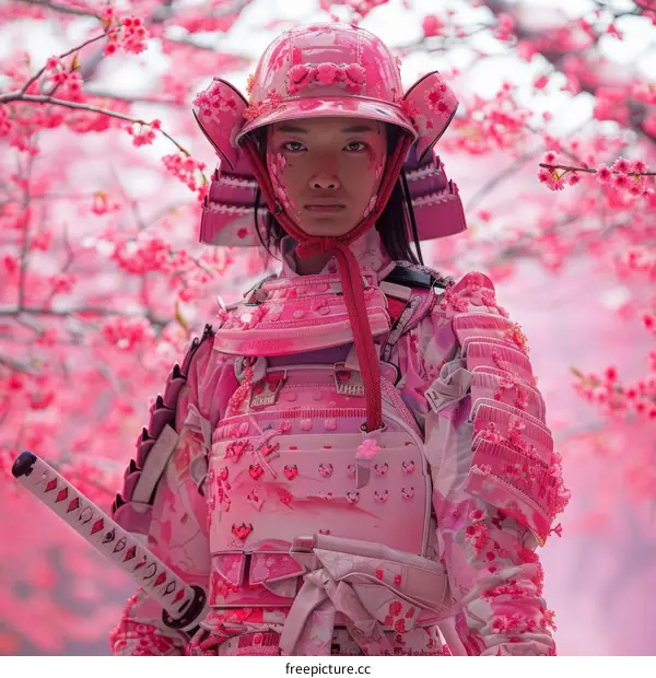 Portrait of a Pink Samurai