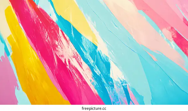 Abstract Colorful Acrylic Paint Swirls Background