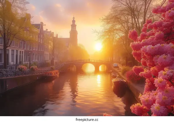 Amstel River in spring