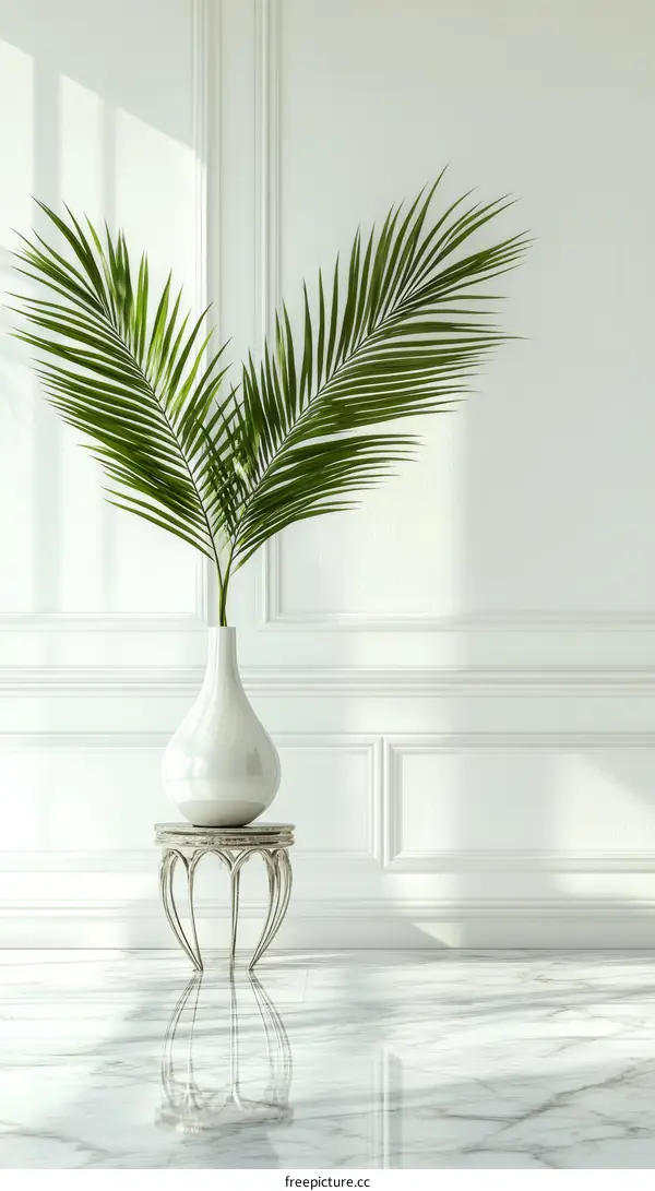 Elegant Interior Design with Tropical Palm