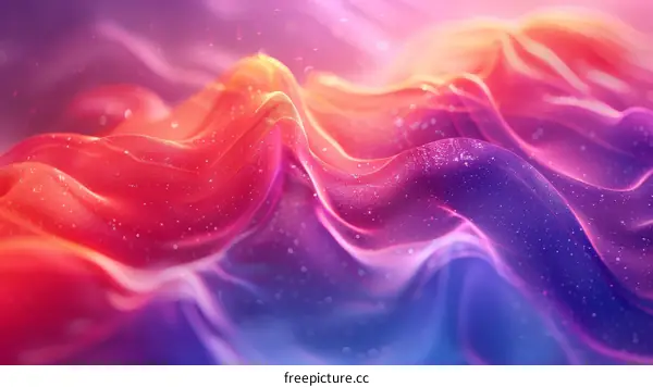 Colorful abstract background with smooth wavy shapes