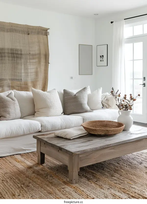 Natural Coastal Living Room