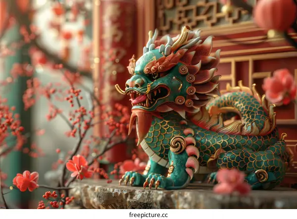 Chinese Dragon Statue: Symbol of Wealth and Prosperity