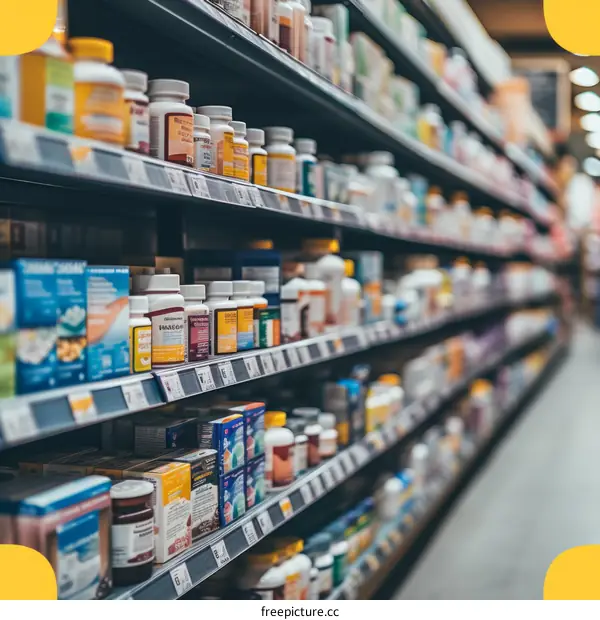 Over-the-Counter Medications on Pharmacy Shelves