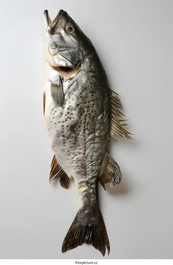 Fresh Fish on White Background