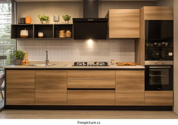 Modern Wooden Kitchen Interior Design