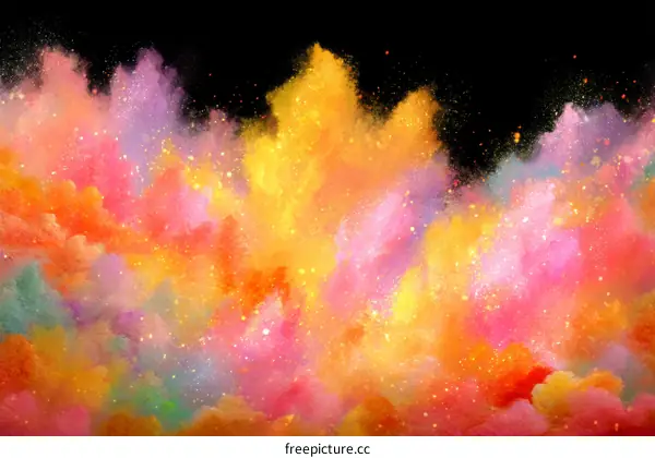 Colorful Abstract Powder Explosion