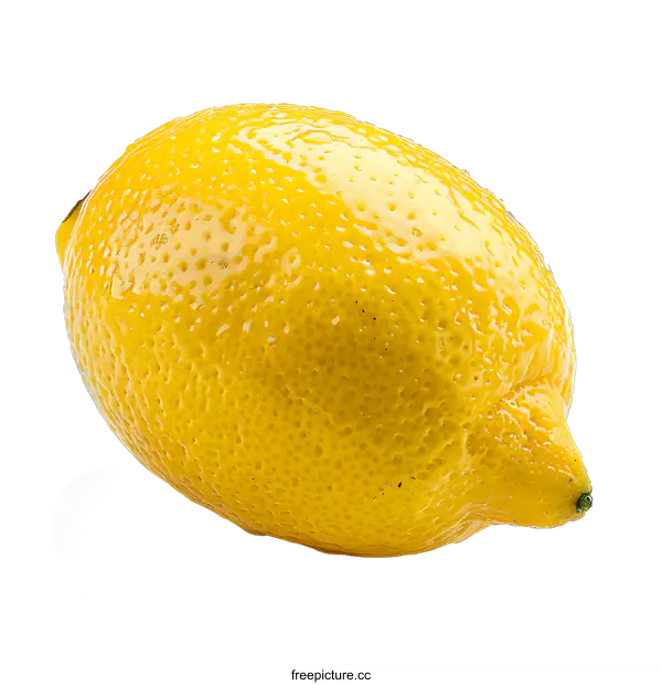 [Transparent Background PNG]Fresh ripe yellow lemon