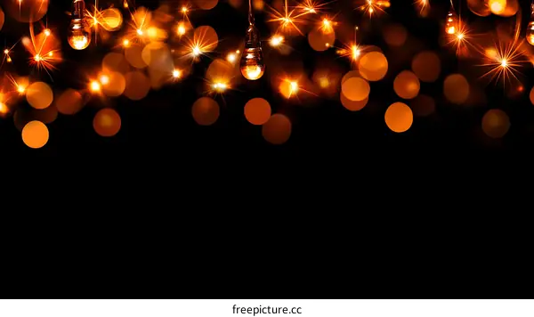 Warm Festive Lights Abstract Background