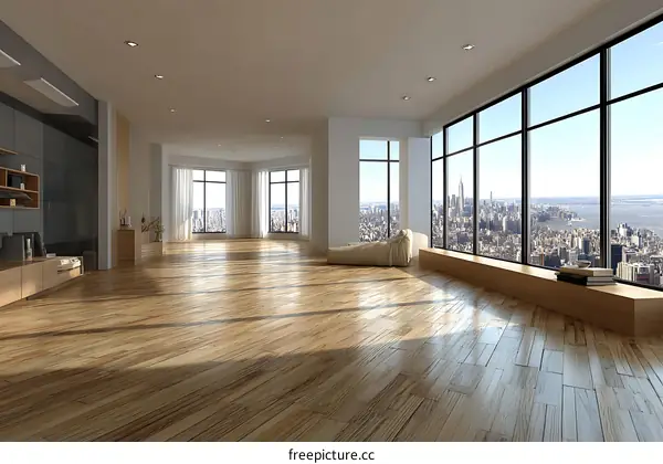 Spacious Modern Apartment with City Views