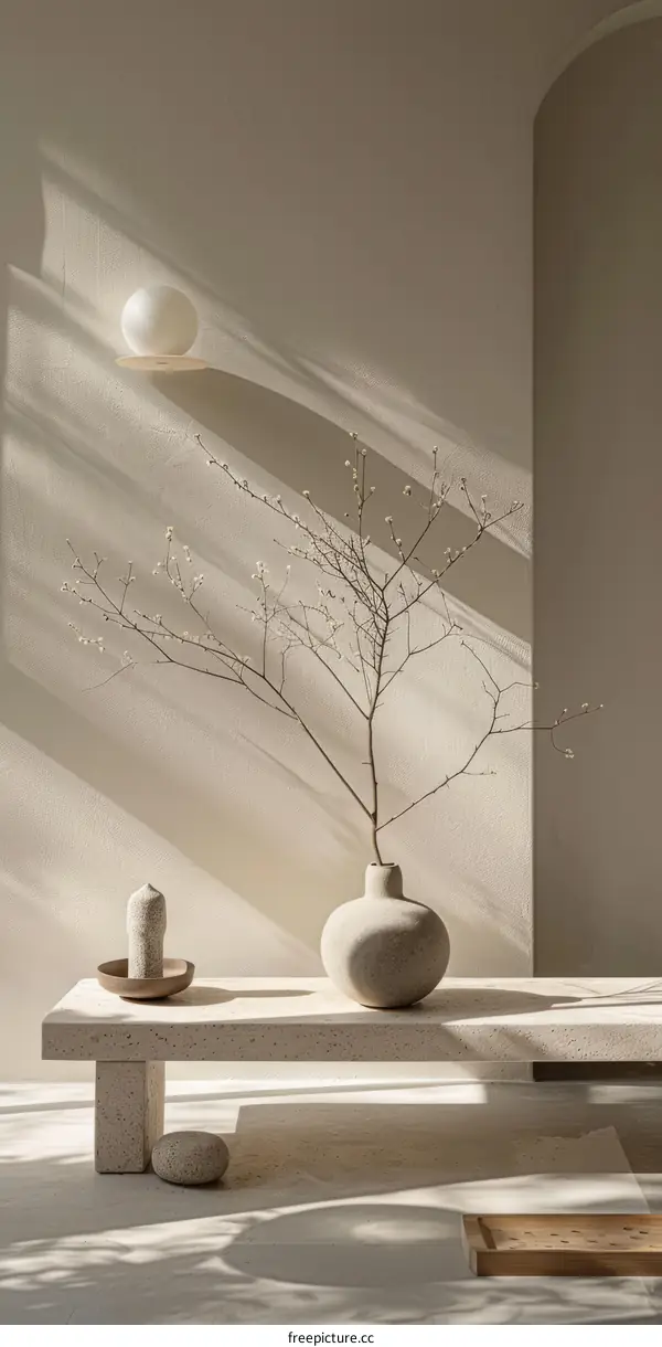 Minimalist Still Life with Natural Elements