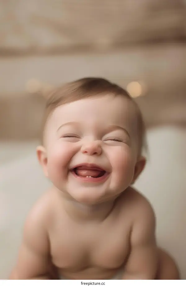 Portrait of a happy baby