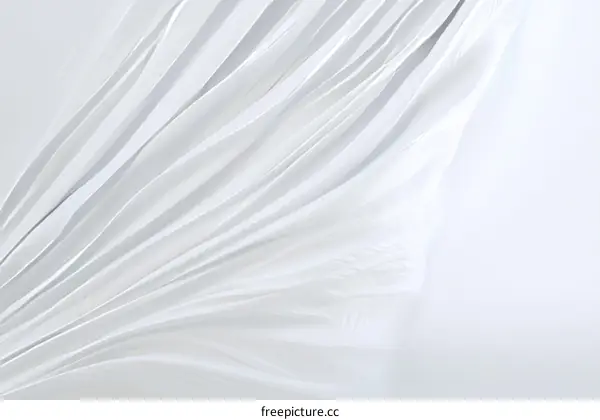 Elegant White Fabric Drape Texture Design