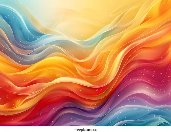 Wavy colorful abstract background