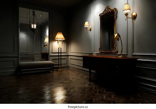 Elegant Interior Design With Antique Furniture