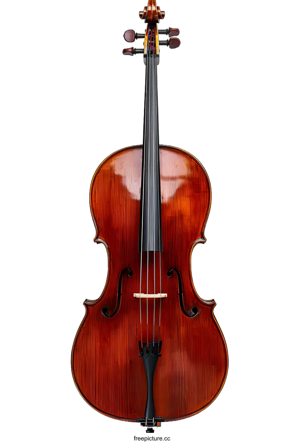 [Transparent Background PNG]Vintage Cello on White Background