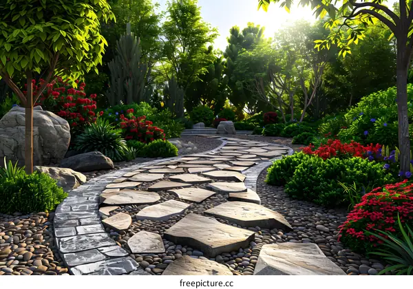 Garden landscape design renderings