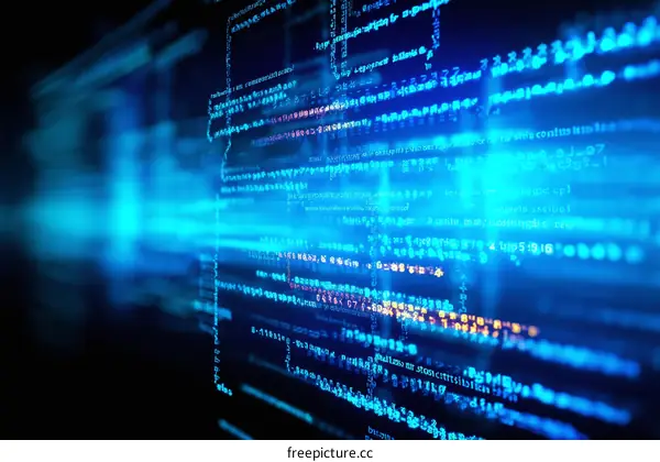 Abstract Digital Code Illustration