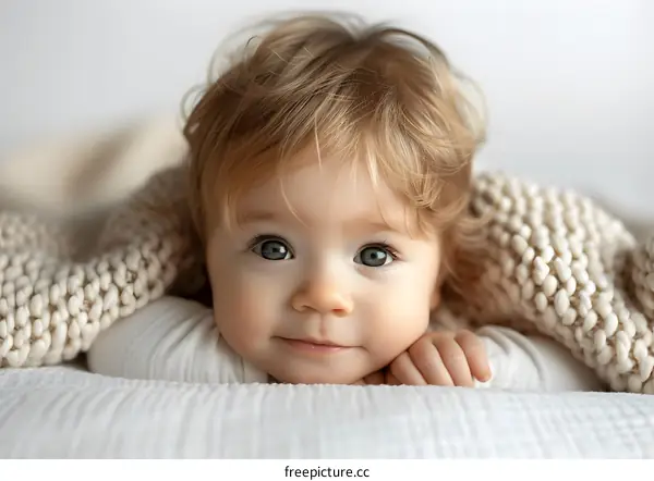 Portrait of a happy baby