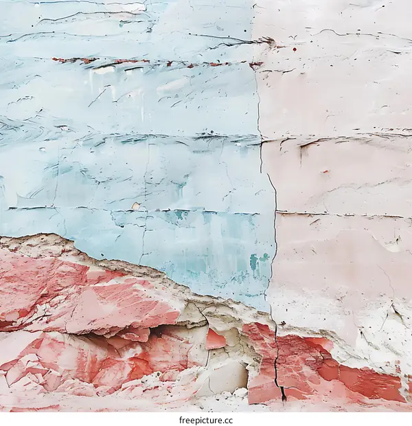 Abstract Art Background with Blue Pink and Red Colors