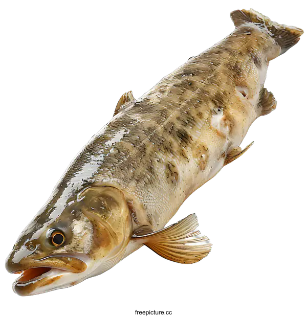 [Transparent Background PNG]Freshwater Fish on White Background