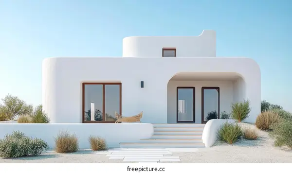 Modern White House Exterior Design