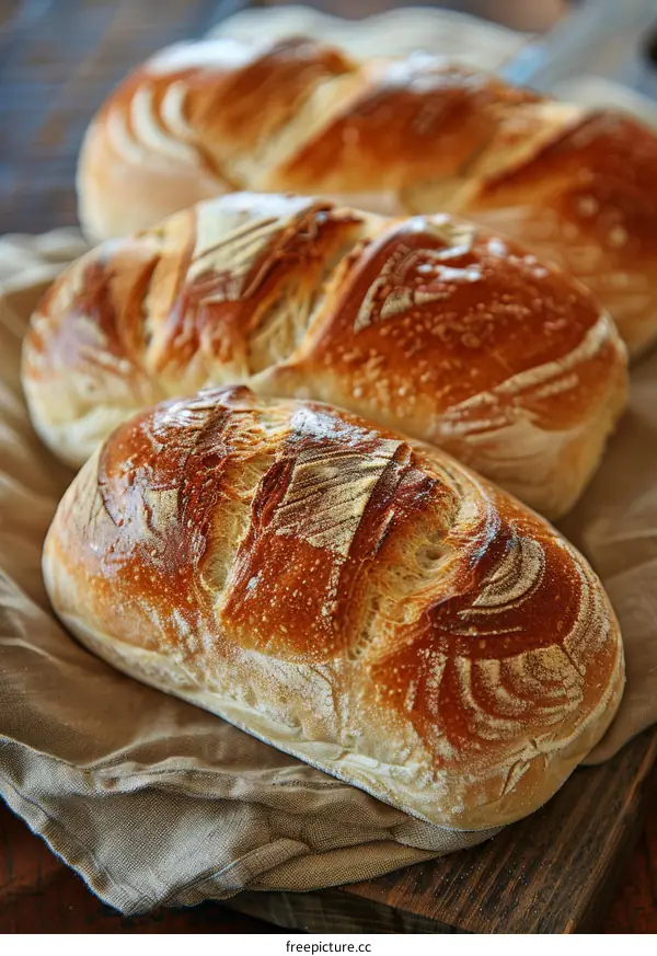 Freshly Baked Artisan Bread Loaf