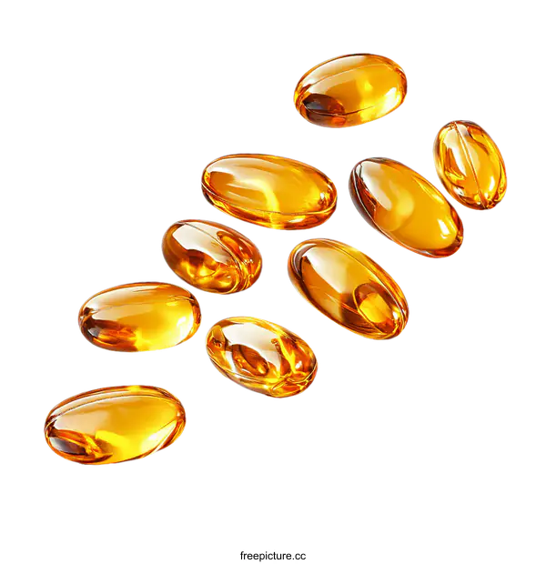 [Transparent Background PNG]Floating Health Supplements