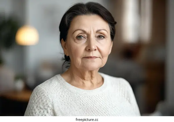 Close Up Portrait of a Senior Woman